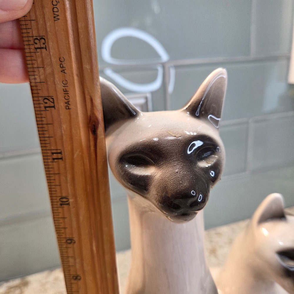 Vintage Lane & Co California Siamese Cat TV Lamp Mid Century Modern Ceramic MCM - Picture 5 of 16